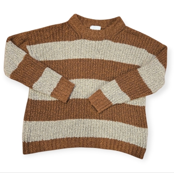 Pink Rose Sweaters - Pink Rose Striped Sweater